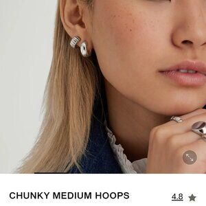 Mejuri Chunky Medium Hoops